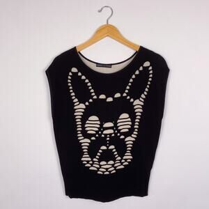 RVN Cutout Illusion Frenchie Top Small